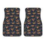 Cute Sloth Pattern Print Front Car Floor Mats