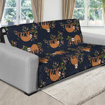 Cute Sloth Pattern Print Futon Protector