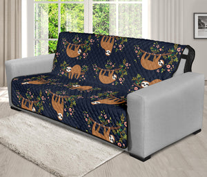 Cute Sloth Pattern Print Futon Protector