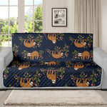 Cute Sloth Pattern Print Futon Protector