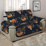 Cute Sloth Pattern Print Half Sofa Protector