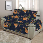 Cute Sloth Pattern Print Half Sofa Protector