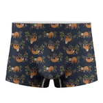 Cute Sloth Pattern Print Men's Boxer Briefs