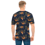 Cute Sloth Pattern Print Men's T-Shirt