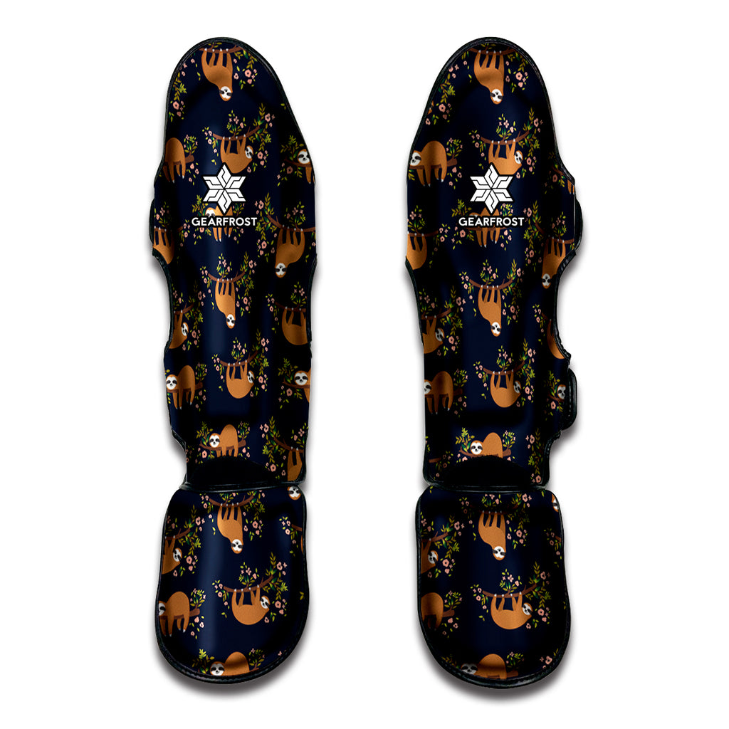 Cute Sloth Pattern Print Muay Thai Shin Guard