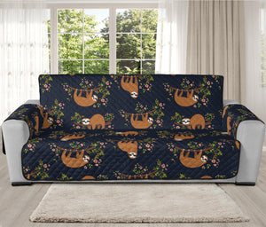 Cute Sloth Pattern Print Oversized Sofa Protector