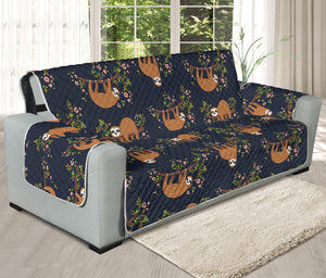 Cute Sloth Pattern Print Oversized Sofa Protector