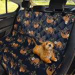 Cute Sloth Pattern Print Pet Car Back Seat Cover