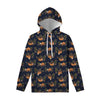 Cute Sloth Pattern Print Pullover Hoodie