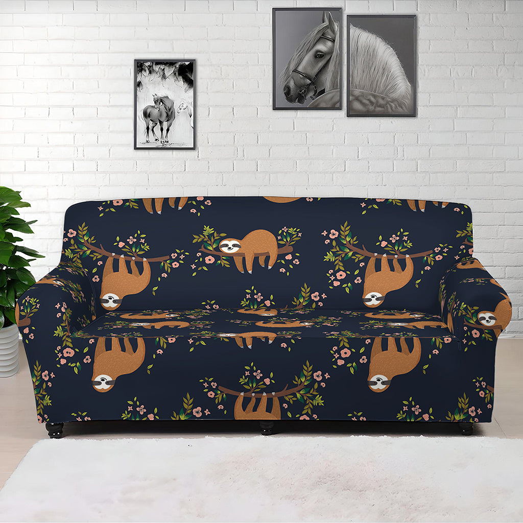 Cute Sloth Pattern Print Sofa Cover