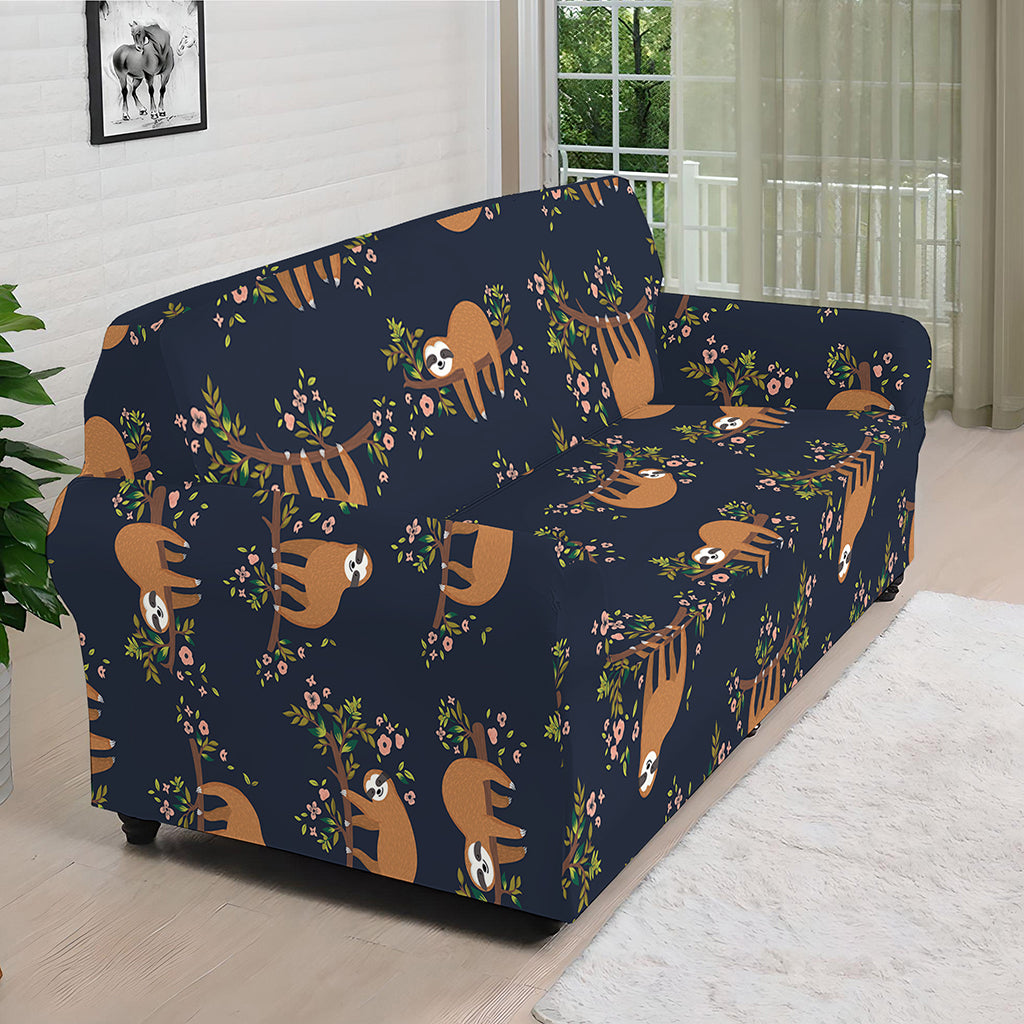 Cute Sloth Pattern Print Sofa Cover