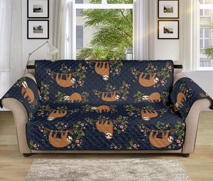 Cute Sloth Pattern Print Sofa Protector