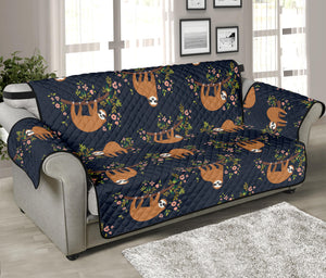 Cute Sloth Pattern Print Sofa Protector