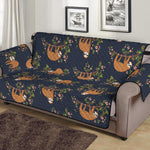 Cute Sloth Pattern Print Sofa Protector