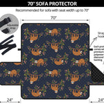 Cute Sloth Pattern Print Sofa Protector