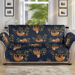 Cute Sloth Pattern Print Sofa Protector