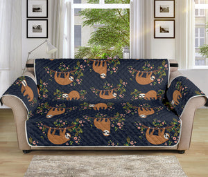 Cute Sloth Pattern Print Sofa Protector