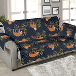 Cute Sloth Pattern Print Sofa Protector