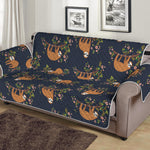 Cute Sloth Pattern Print Sofa Protector