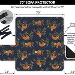 Cute Sloth Pattern Print Sofa Protector