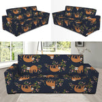 Cute Sloth Pattern Print Sofa Slipcover