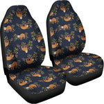 Cute Sloth Pattern Print Universal Fit Car Seat Covers