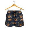 Cute Sloth Pattern Print Women's Shorts