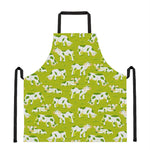 Cute Smiley Cow Pattern Print Apron