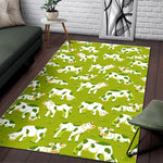 Cute Smiley Cow Pattern Print Area Rug GearFrost
