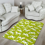 Cute Smiley Cow Pattern Print Area Rug GearFrost