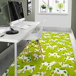 Cute Smiley Cow Pattern Print Area Rug GearFrost