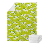 Cute Smiley Cow Pattern Print Blanket