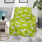 Cute Smiley Cow Pattern Print Blanket