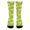 Cute Smiley Cow Pattern Print Crew Socks