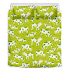 Cute Smiley Cow Pattern Print Duvet Cover Bedding Set