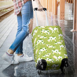 Cute Smiley Cow Pattern Print Luggage Cover GearFrost