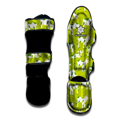 Cute Smiley Cow Pattern Print Muay Thai Shin Guard