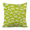 Cute Smiley Cow Pattern Print Pillow Cover