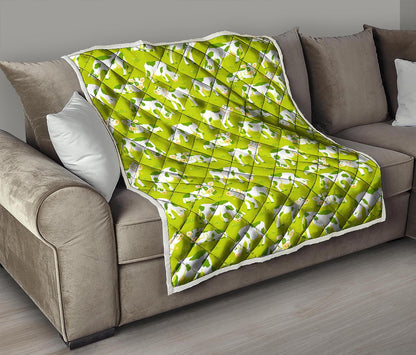 Cute Smiley Cow Pattern Print Quilt