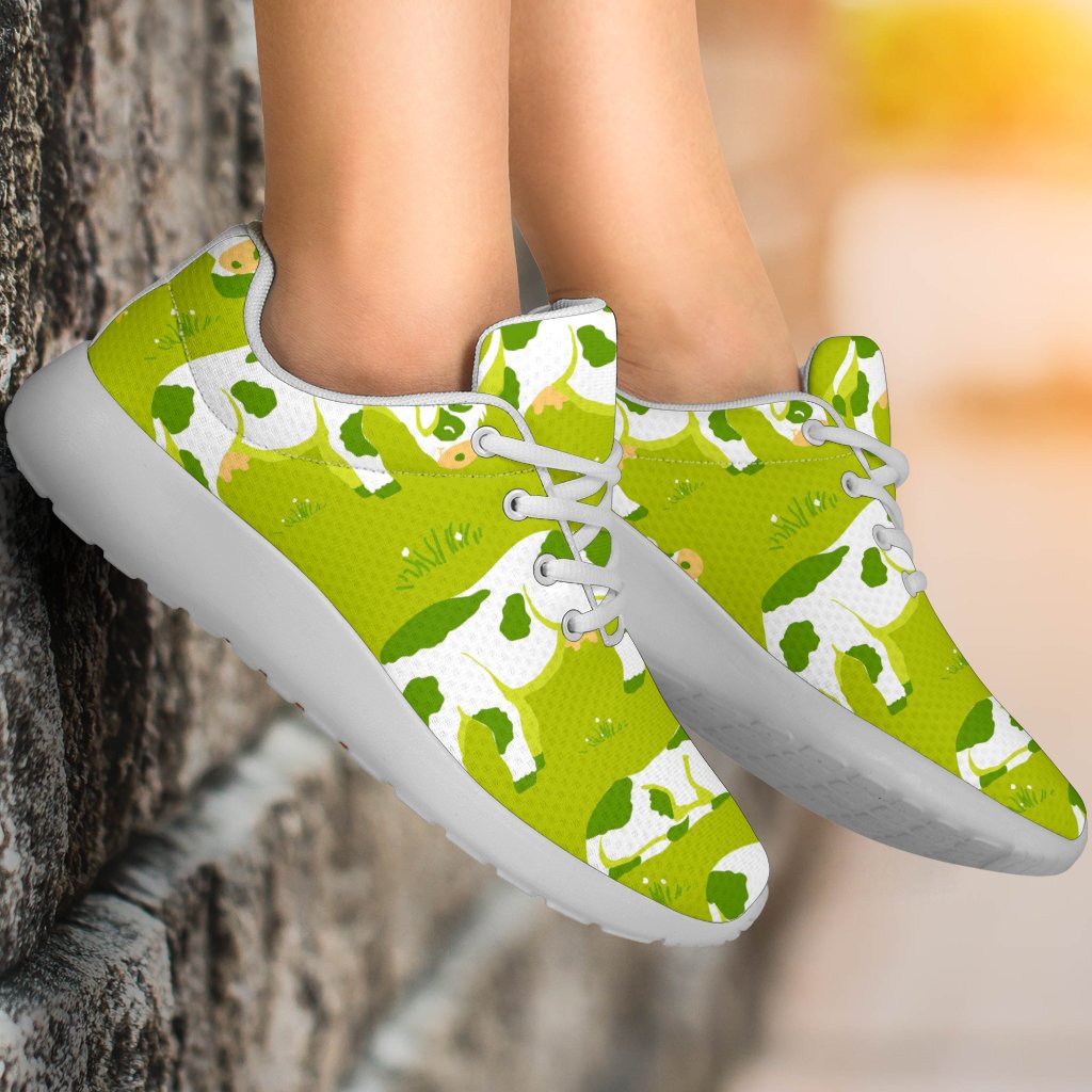 Cute Smiley Cow Pattern Print Sport Shoes GearFrost