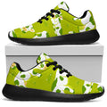 Cute Smiley Cow Pattern Print Walking Shoes