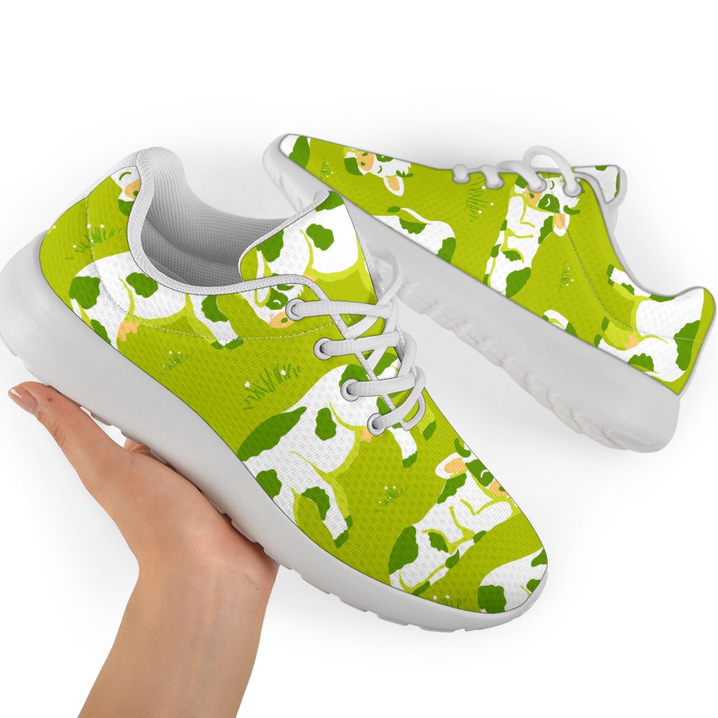 Cute Smiley Cow Pattern Print Sport Shoes GearFrost