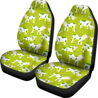 Cute Smiley Cow Pattern Print Universal Fit Car Seat Covers