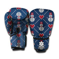 Cute Snowman Knitted Pattern Print Boxing Gloves