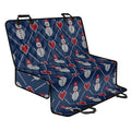 Cute Snowman Knitted Pattern Print Pet Car Back Seat Cover