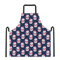 Cute Snowman Pattern Print Apron