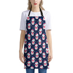 Cute Snowman Pattern Print Apron