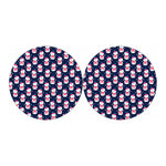 Cute Snowman Pattern Print Car Coasters