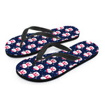 Cute Snowman Pattern Print Flip Flops