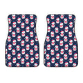 Cute Snowman Pattern Print Front Car Floor Mats